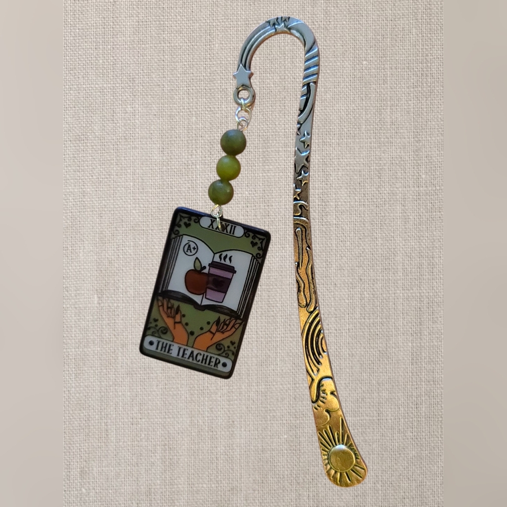 The Teacher Tarot Crystal Bookmark